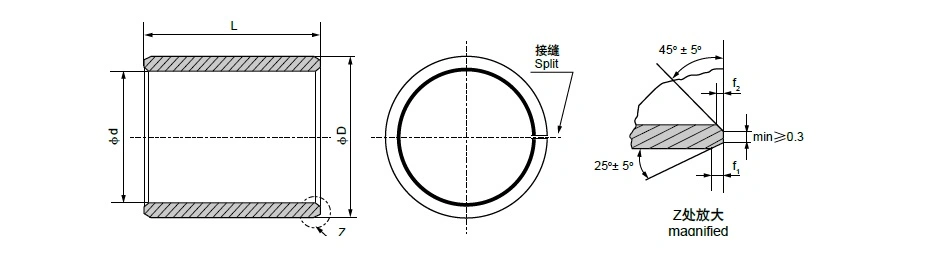 Fb092 Bronze Bushing Oilless Plain Bearing Bush