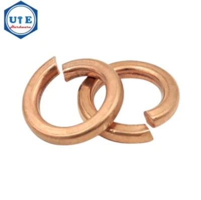 Custom Size DIN127 Brass Split Spring Washer Bronze Copper Shells Pad Spring Lock Washer for M3 to M24